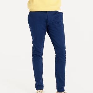 J. Crew 250 skinny-fit pant in stretch chino. Navy